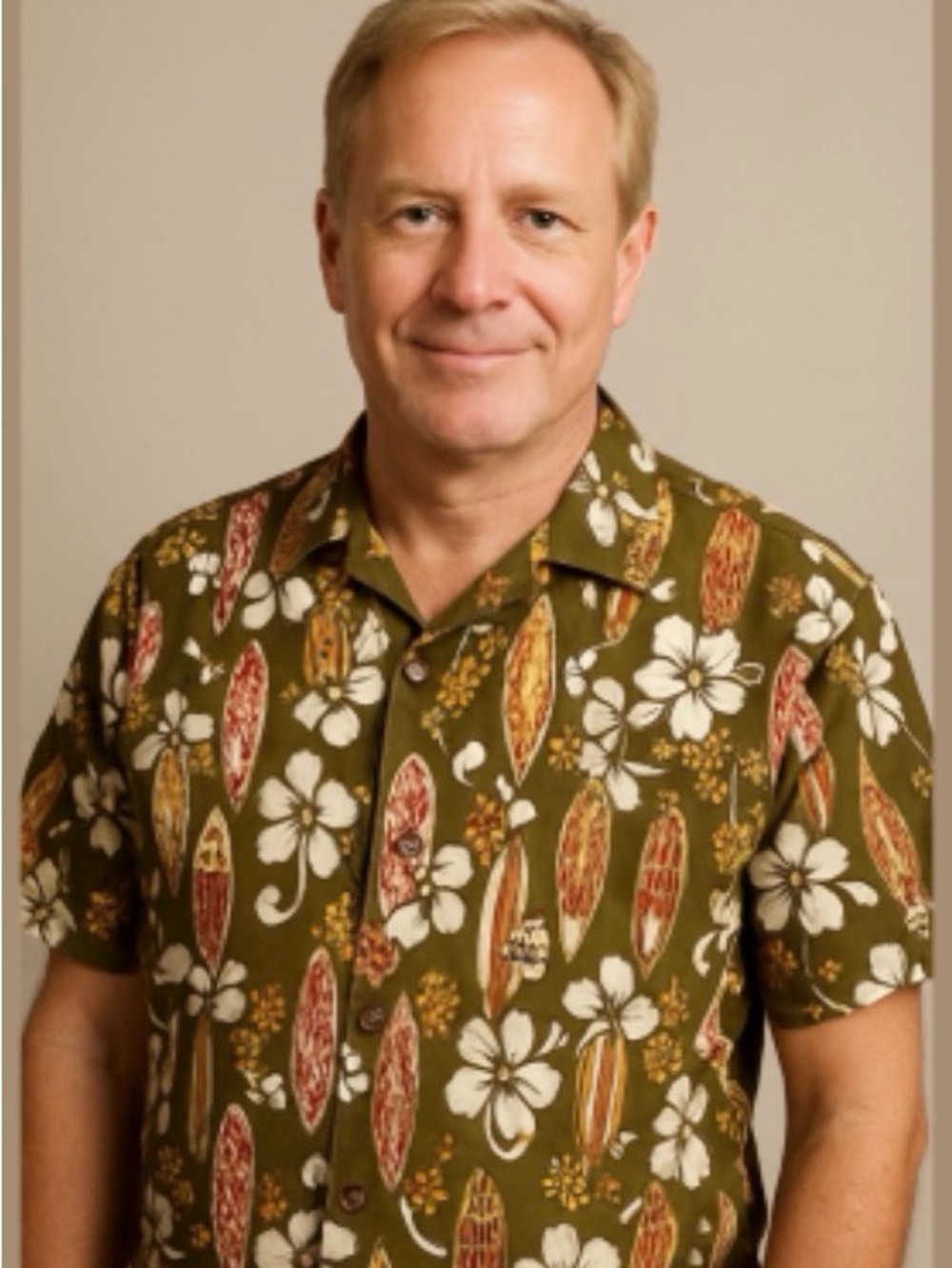 Aloha Line - Hawaii Surfboard Hibiscus Hawaiian Shirt - Button‑Up - Medium